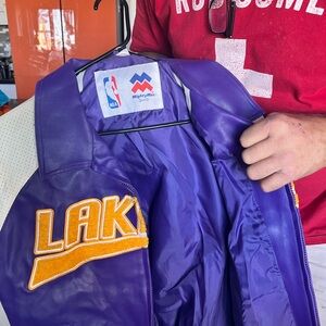 Mitchell & Ness Lakers Purple Jacket